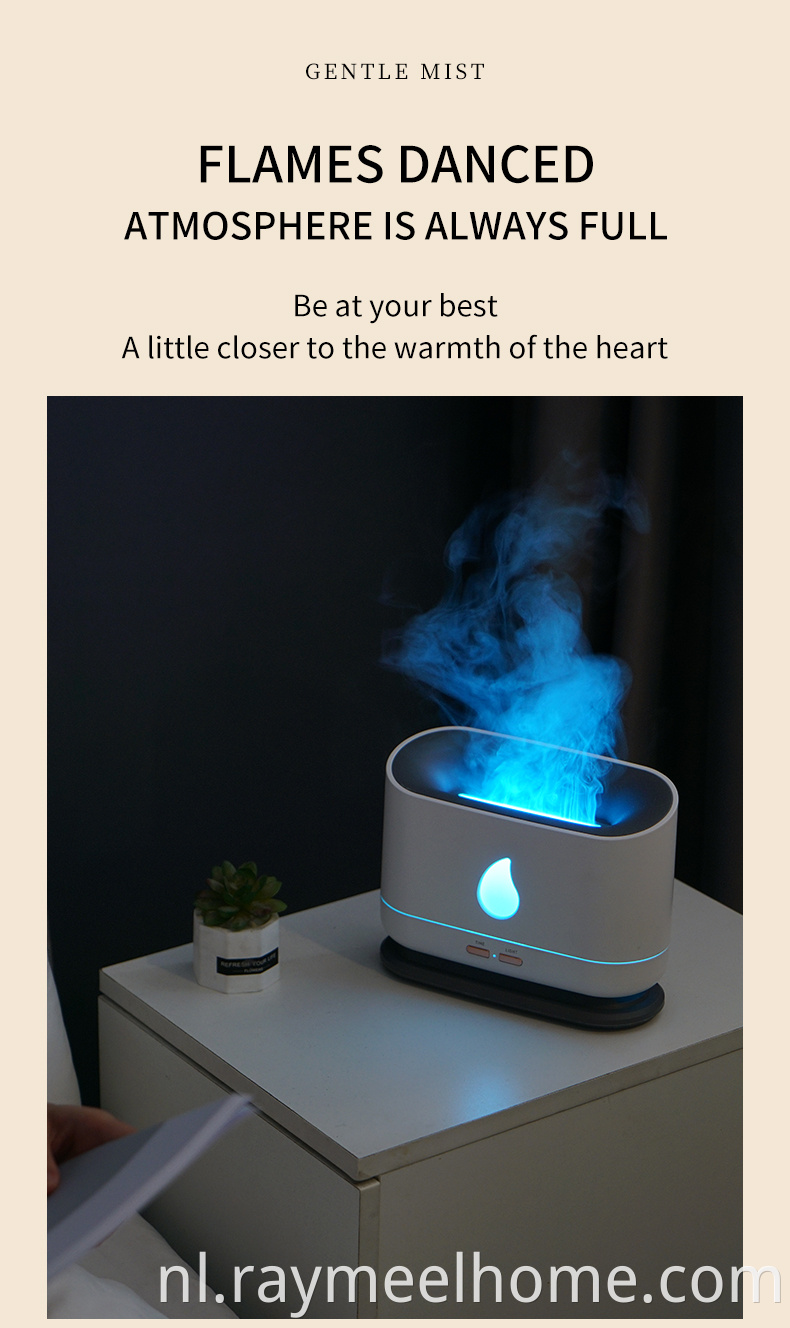 USB 200 ml aroma Essentiële olie diffuser vlam luchtbevochtiger aroma diffuser